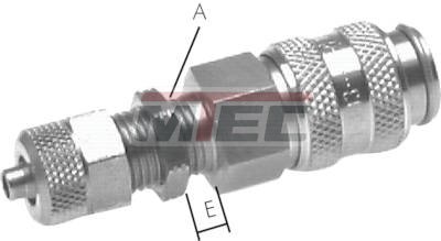 Kupplungsdosen NW 5 mit Schottgewinde und Überwurf