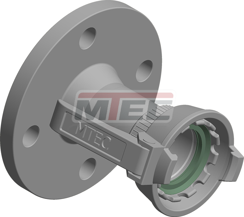 Flansch mit Tankwagenkupplung