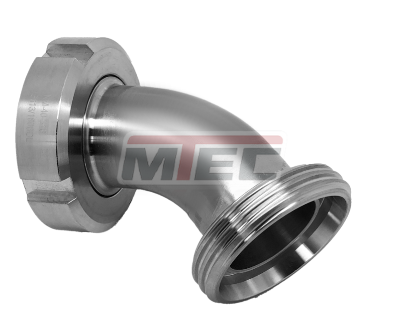 Rohrbogen 45° KM/G - 1x Kegel mit Nutmutter 1x Gewinde