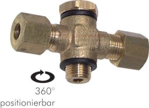 T-Schwenkverschraubungen positionierbar mit Polyme