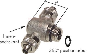 T-Verschraubungen 360° positionierbar