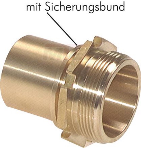 Gewindetülle, EN14420-5 G 2 1/ 2"-63mm, Messing