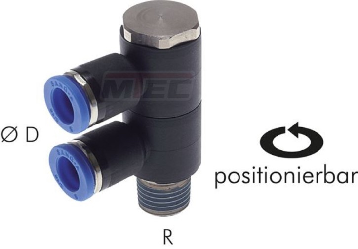 Steck-Mehrfachverteiler, 2- fach R 1/2"-12mm, IQS-Standard
