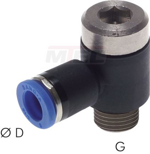 Winkel-Steckanschluss, I-Skt. M 5-6mm, IQS-Standard