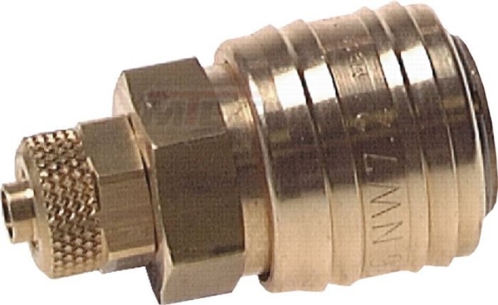 Kupplungsdose (NW7,2) 8 x 6mm Schlauch, Messing