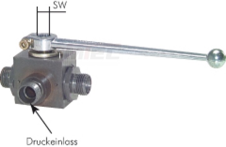 3-Wege-Hochdruck-Kugelhähne mit Schneidringanschluss
