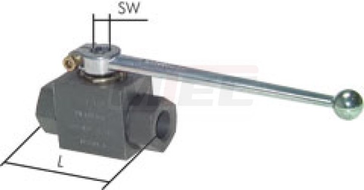 Hochdruck-Kugelhahn, Stahl, G 3/8", PN 500