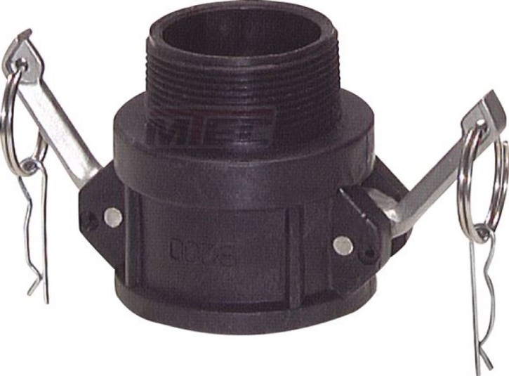 (B-400) Kamlock-Dose-AG DN 100/4 - PP