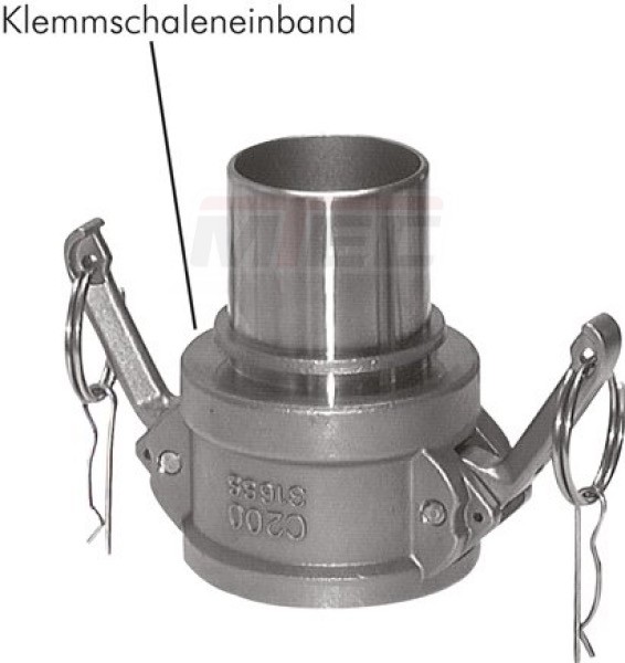 DIN (C) Kamlock-Dose DN 20 (3/4") / 19mm 316