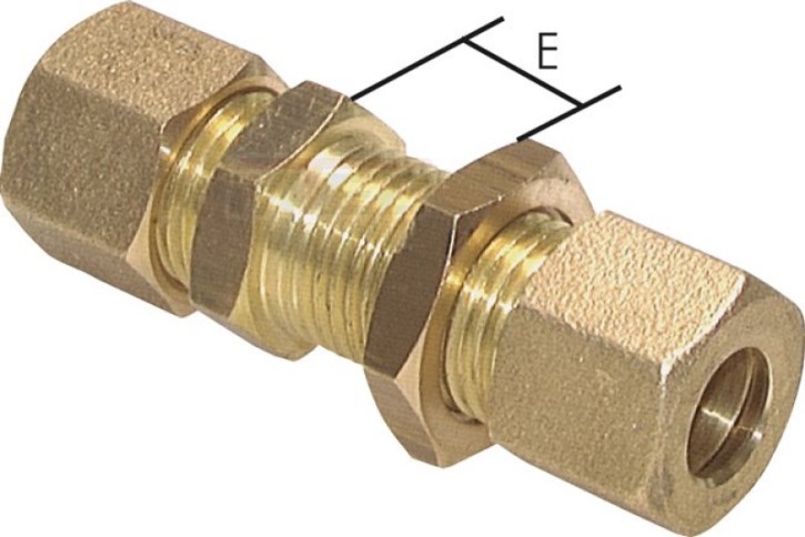 Schott-Klemmringverschraubung 4mm, Messing