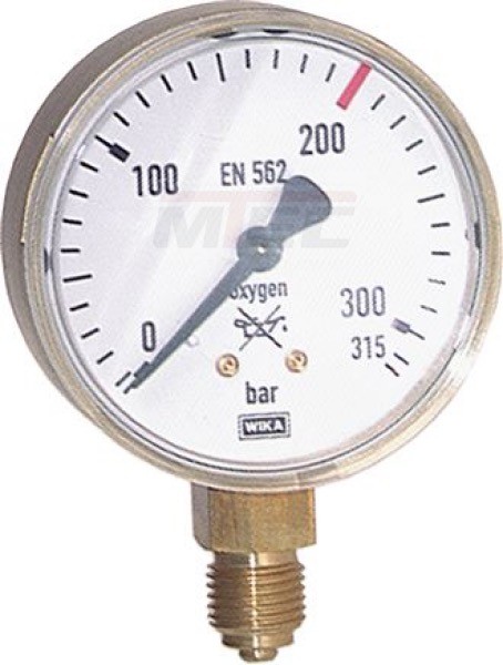 Schweißtechnik-Manometer 63mm, 0 - 30 l/min (Ar) / 0 - 28 l/