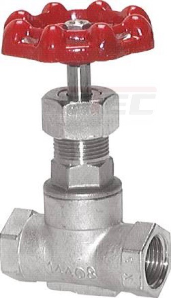 Muffen-Absperrventil, Edel- stahl, G 1 1/4", PN 16