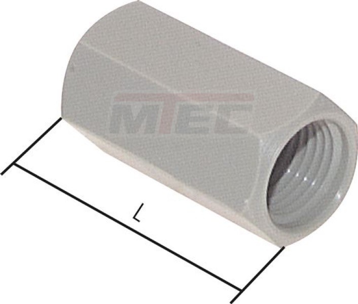 Muffe G 1/8"-G 1/8", PP