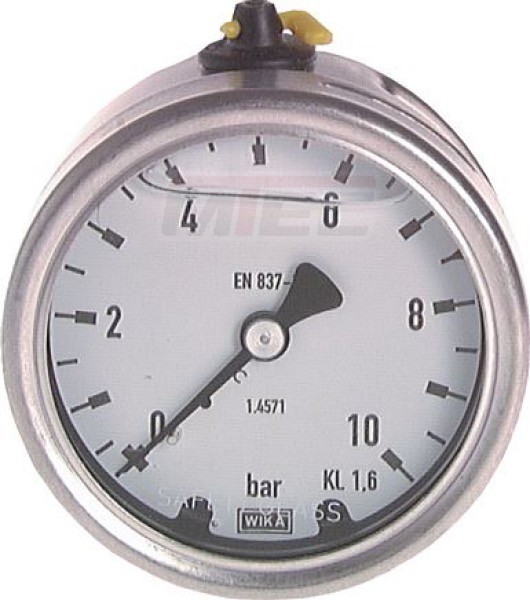 Glyzerinmanometer waagerecht, Chemieausführung
