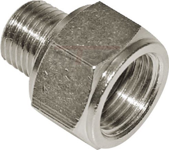 Reduziernippel R 3/4"(AG)-Rp 3/4"(IG), 16 bar MS vernickelt