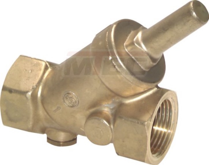 Schrägsitz-Rückschlagventil, Rp 1/2", PN PN 16, Messing