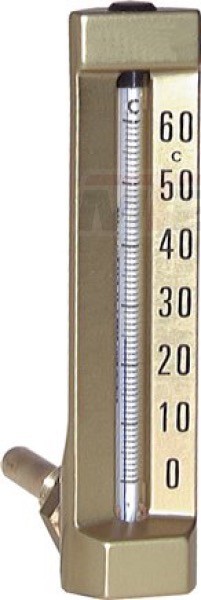 Maschinenthermometer (200mm) waagerecht/0 - 60°C/63mm