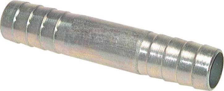 Schlauchverbindungsrohr 53mm- 53mm, Stahl verzinkt