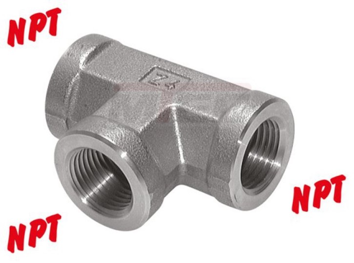 Hochdruck T-Stück NPT 3/8" ( IG), V4A