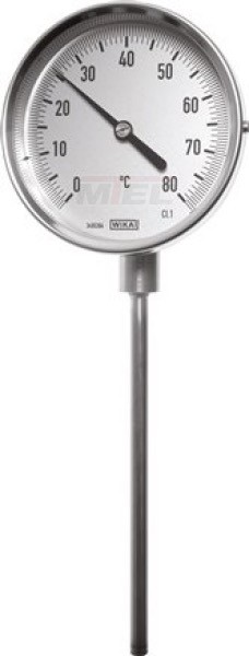 Bimetallthermometer, senk- recht Ø 100/0 - 200°C/160mm