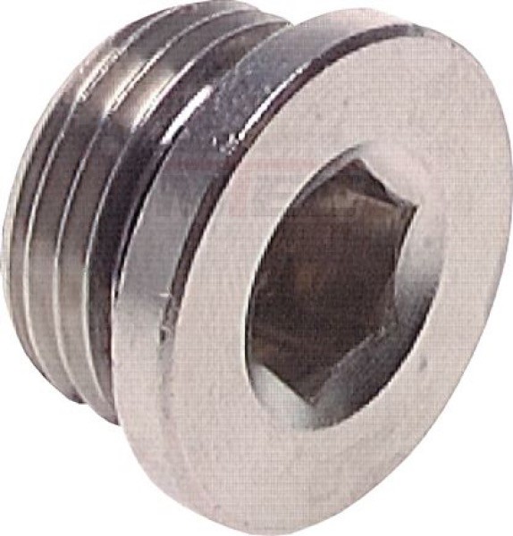 Verschlussstopfen Innenskt. G 3/8", 16 bar MS vernickelt
