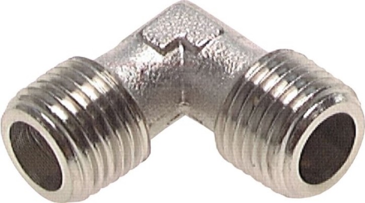 90°-Winkel R 1" (AG), 16 bar MS vernickelt