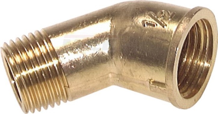 Einschraubwinkel 45° R/Rp 1"-MS