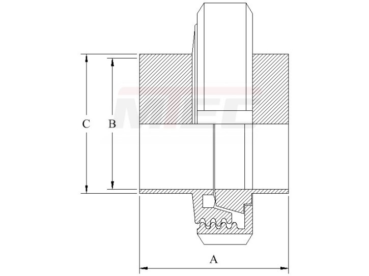 Komplettverschraubung DIN11851, lang  DN 10 - Rd28x1/8 - 1.4301 V2A