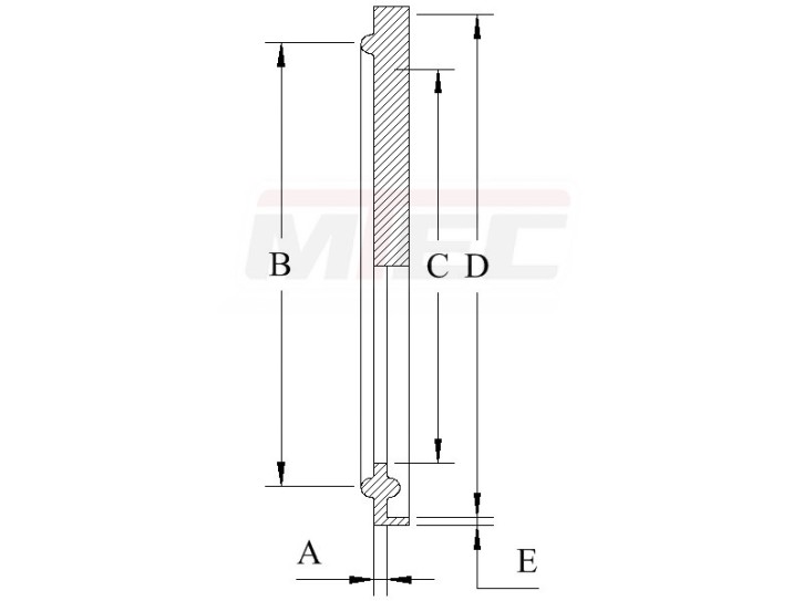 [DIN] Clamp-Dichtung DN 25 - VMQ