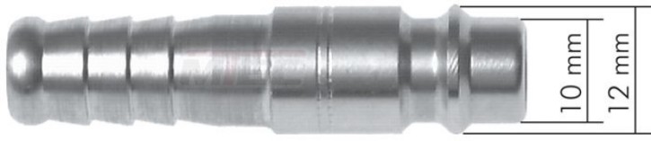 Kupplungsstecker (NW7,2) 8 x 6mm Schlauch m. Knickschutz