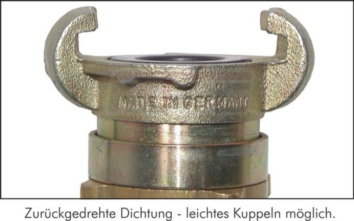 Sicherheits-Kompressorkuppl. G 3/8", 16 bar Innengewinde