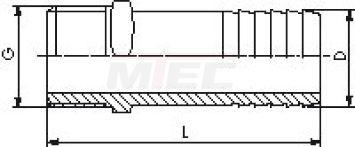 Gewindetülle Rp 3/4"-25mm, PVC-U