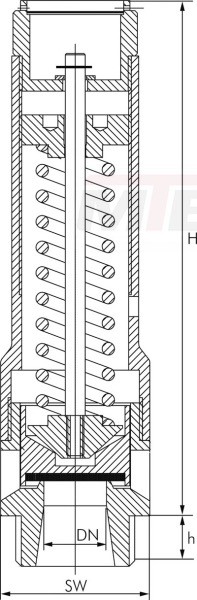 TÜV-Hochleist.-Sicherheitsven- til G 1 1/4"(18,0bar) Messing
