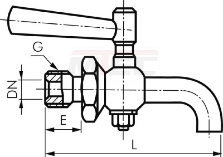 Edelstahl-Ablasshahn G 3/4", PN 6