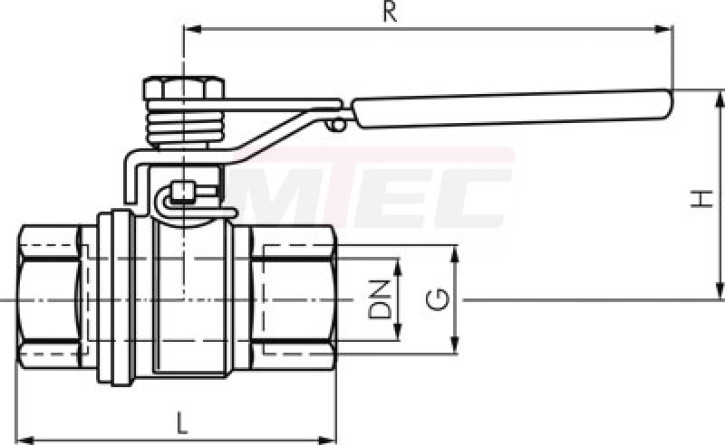 Kugelhahn-Federschließend Rp1" - 40bar - MSV 