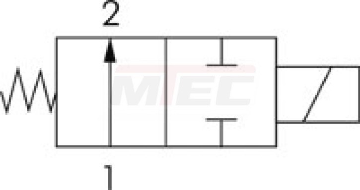 2/2-Wege Magnetventil G 1 1/2" stromlos geöffnet (NO),NBR