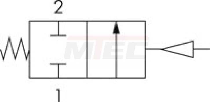 PVC-Membranventil (NC) PVC / EPDM, 40 mm Klebemuffe