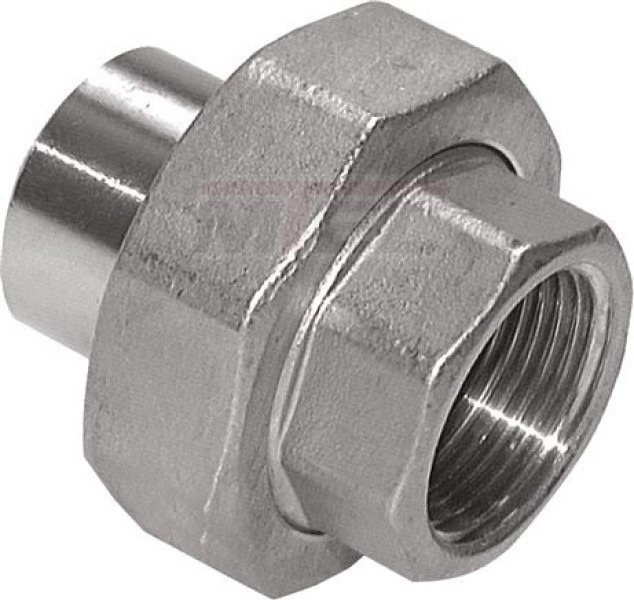 Anschweißverschraubung flach dicht. Rp 1 1/4"(AG)-42,4mm