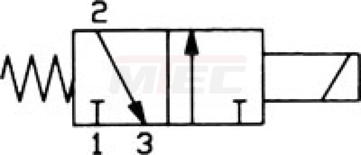 3/2-Wege Magnetventil G 3/4" stromlos geschlossen (NC)