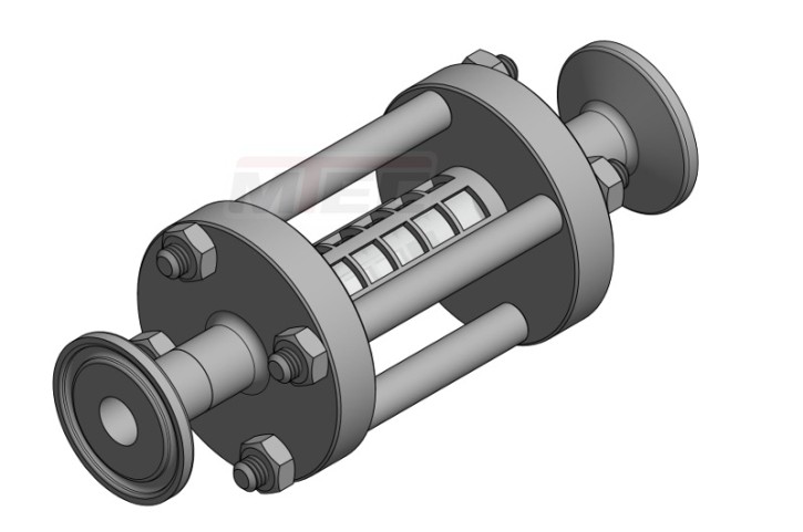 Schaulaterne TC DN 15 - 316 mit Schutzgitter