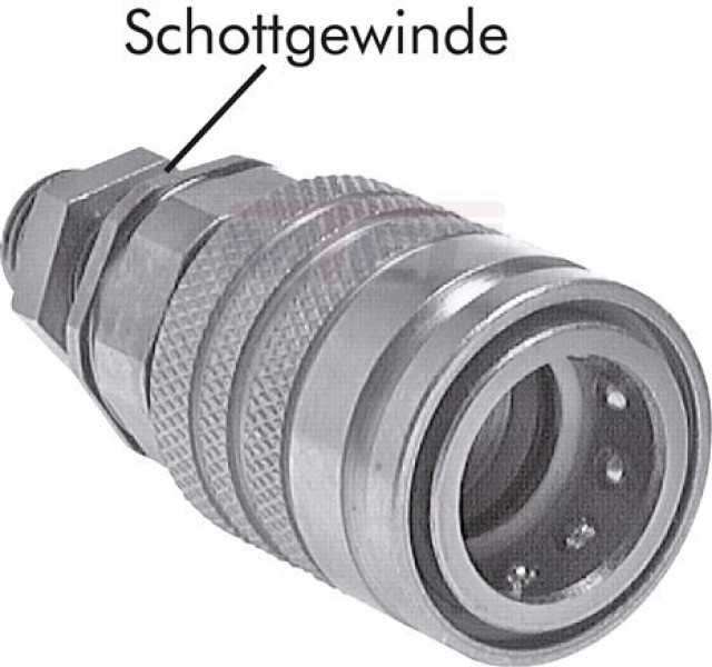 Schott-Steck-Kupplungen mit Rohranschluss DIN 2353