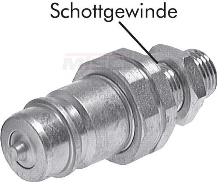 Schott-Steck-Kupplungen mit Rohranschluss DIN 2353