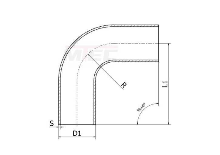 [DIN] BL-Schweissbogen 90° 11852 lang 