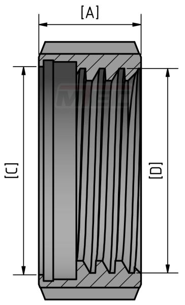 IBC/S 60x6 Überwurf-Mutter Solo V4A  - 316
