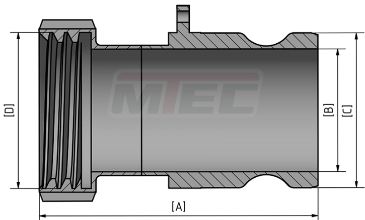 Adapter IBC auf Kamlock - INOX-serie