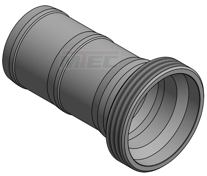  Schlauchgewindestutzen - Maische 90 / 90 mm-"V2A 