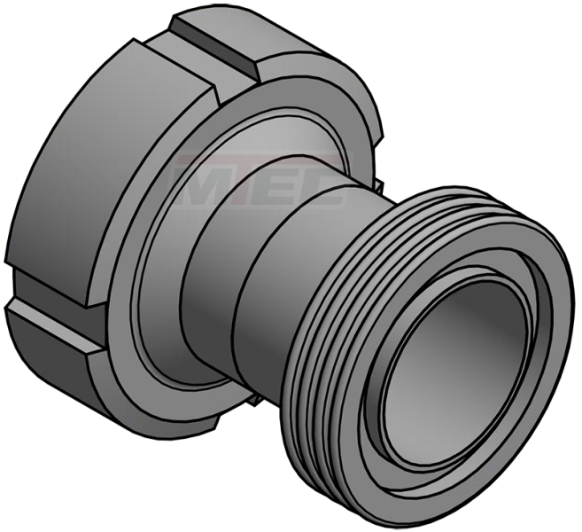 IBC/SMS Adapter 60x6 mit SMS DN 25 () - V4A