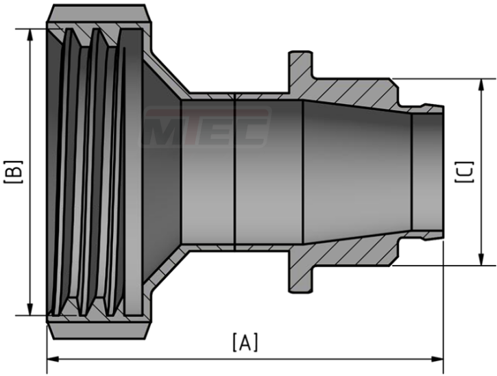 Adapter IBC auf Weingewinde - INOX-serie