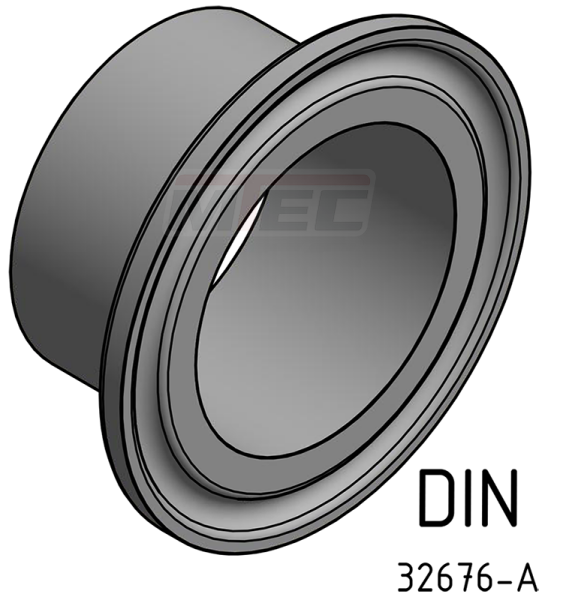 [DIN] Tri-Clamp-Stutzen (KK) 32676-A