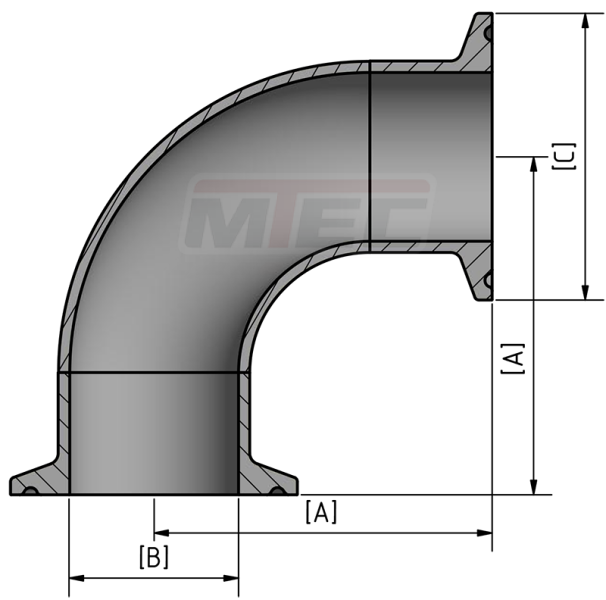 [ISO] Bogen DN 33,7 mit TC-Clamp 32676-B